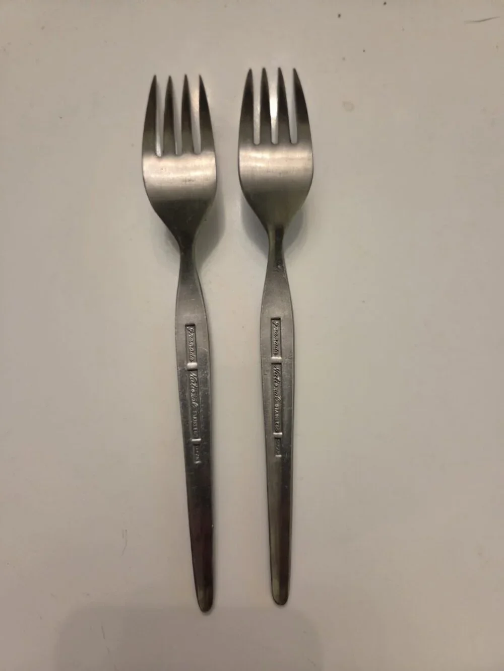 Vintage National Granada Dinner Forks (2) Stainless Steel Japan Set